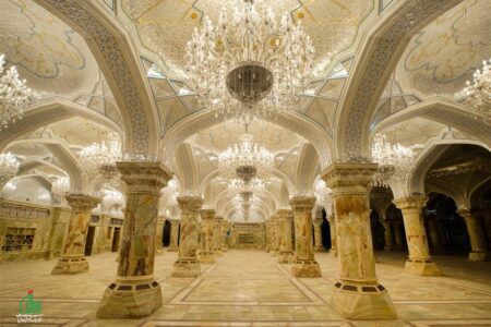 جلوه‌ای فاخر از هنر ایرانی در حرم امام علی(ع)/ آنچه که باید درباره صحن حضرت زهرا(س) بدانیم