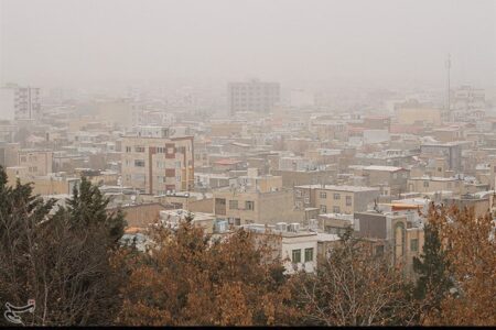 هوای شیراز در وضعیت ناسالم برای گروه‌های حساس