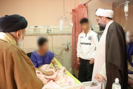 عیادت امام جمعه از مصدومان حوادث اخیر همدان