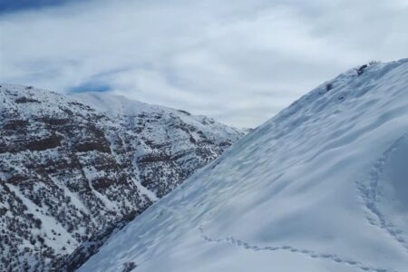 ارتفاع برف در یخچال‌های دنا به 6 متر رسید