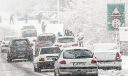 بارش برف و لغزندگی محورهای کوهستانی چهارمحال و بختیاری