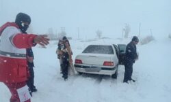 بارش برف و مه‌گرفتگی در محورهای کوهستانی مازندران