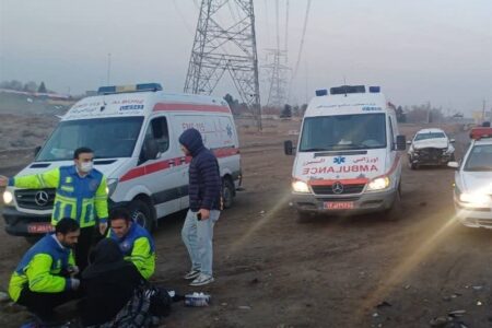 تصادف زنجیره‌ای در اتوبان قزوین ـ کرج با 7 ‌مصدوم‌