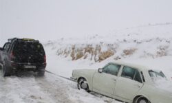وقوع کولاک مقطعی و مه‌گرفتگی در جاده‌های کوهستانی زنجان