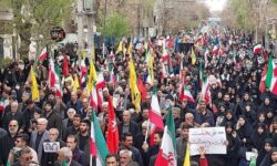 بیعت مردم با رهبر معظم انقلاب در راهپیمایی ‌قدس/ایران فریاد انتقام شد