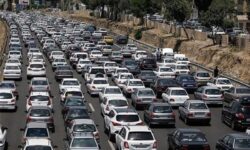 ترافیک سنگین در محورهای خروجی مازندران