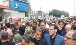 تشییع 2 شهید اقتدار و امنیت در بوشهر