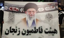 عزاداری هیئت فاطمیون زنجان در شب هفتم امام شهید