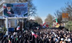 نمایش اقتدار ملی در قلب شهر رشت با تشییع حماسی چهار شهید