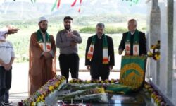 5 شهادت و یک زیارت/ کاروان رضوی در روستای انگز+ تصاویر