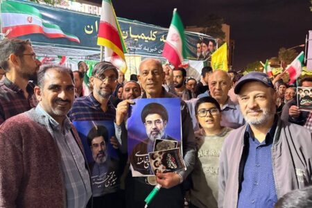 تجمع کلیمیان شیراز در حمایت از وطن + تصاویر