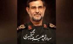 تشییع پیکر سردار تنگسیری در بندرعباس