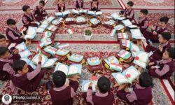 «فرشتگان مقاومت»به یاد شهدای میناب با حضور 12 هزار قرآن‌آموز+تصاویر