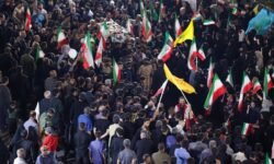 وداع با پیکر مطهر شهید حمله دشمن به نیروگاه اتمی بوشهر