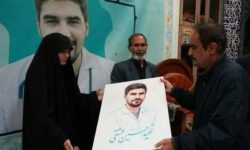 اربعین پرستار شهید حسین عشقی در تجمع شبانه کادر سلامت مشهد