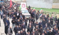 تشییع حماسی پیکر شهید محمدمهدی قرجه‌لو در روستای آق‌کندی+تصاویر