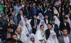 جشن پیوند 63 زوج دانشجو در اجتماع شبانه بوشهری‌ها+تصاویر