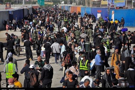 تردد 80 هزار زائر عتبات عالیات از مرز مهران از آغاز محرم