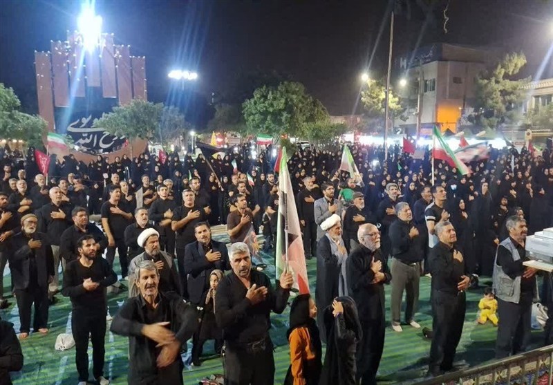اخبار استان خراسان جنوبی , تاسوعا , حضرت عباس (ع) , عزاداری , حسینیه تسنیم , 