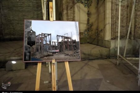 گشایش نمایشگاه «ایستاده در غبار» در گنبد سلطانیه‌