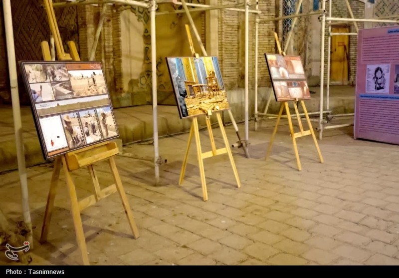 گشایش نمایشگاه «ایستاده در غبار» در گنبد سلطانیه‌