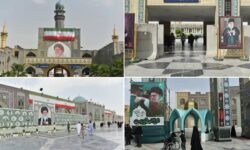 حرم رضوی با فضاآرایی و طنین «باید برخاست» مهیای وداع شد