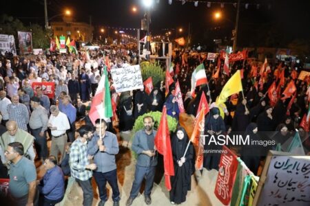 فریاد مرگ بر آمریکا در 191امین شب یاسوج طنین‌انداز شد+تصاویر